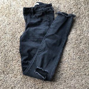Black ripped jeans!